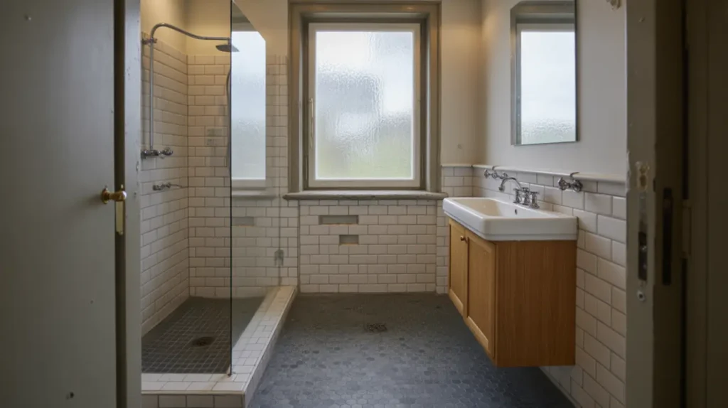 badrumsrenovering med nytt t tskikt kakel och golvv rme i hornstull s dermalm