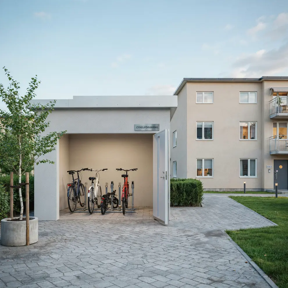 bygga cykelforrad till fastighetshus brf pa sodermalm stockholm